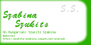 szabina szukits business card